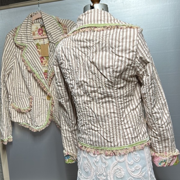 jacket/maxi skirt vintage Victorian boho NWT quilted jacket Loveshack fancy XS - Picture 7 of 17